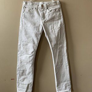 Levi’s White 513” Slim Straight Jeans (32x34)